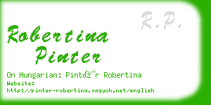 robertina pinter business card